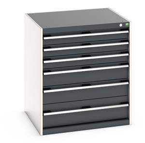Bott Cubio drawer cabinet with overall dimensions of 800mm wide x 750mm deep x 900mm high Cabinet consists of 3 x 100mm, 2 x 150mm and 1 x 200mm high drawers 100% extension drawer with internal dimensions of 675mm wide x 525mm deep. The drawers... Bott Drawer Cabinets 800 x 750